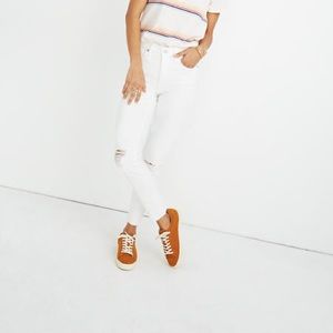 Madewell 9” Skinny Crop Jeans Knee Rip 25 29